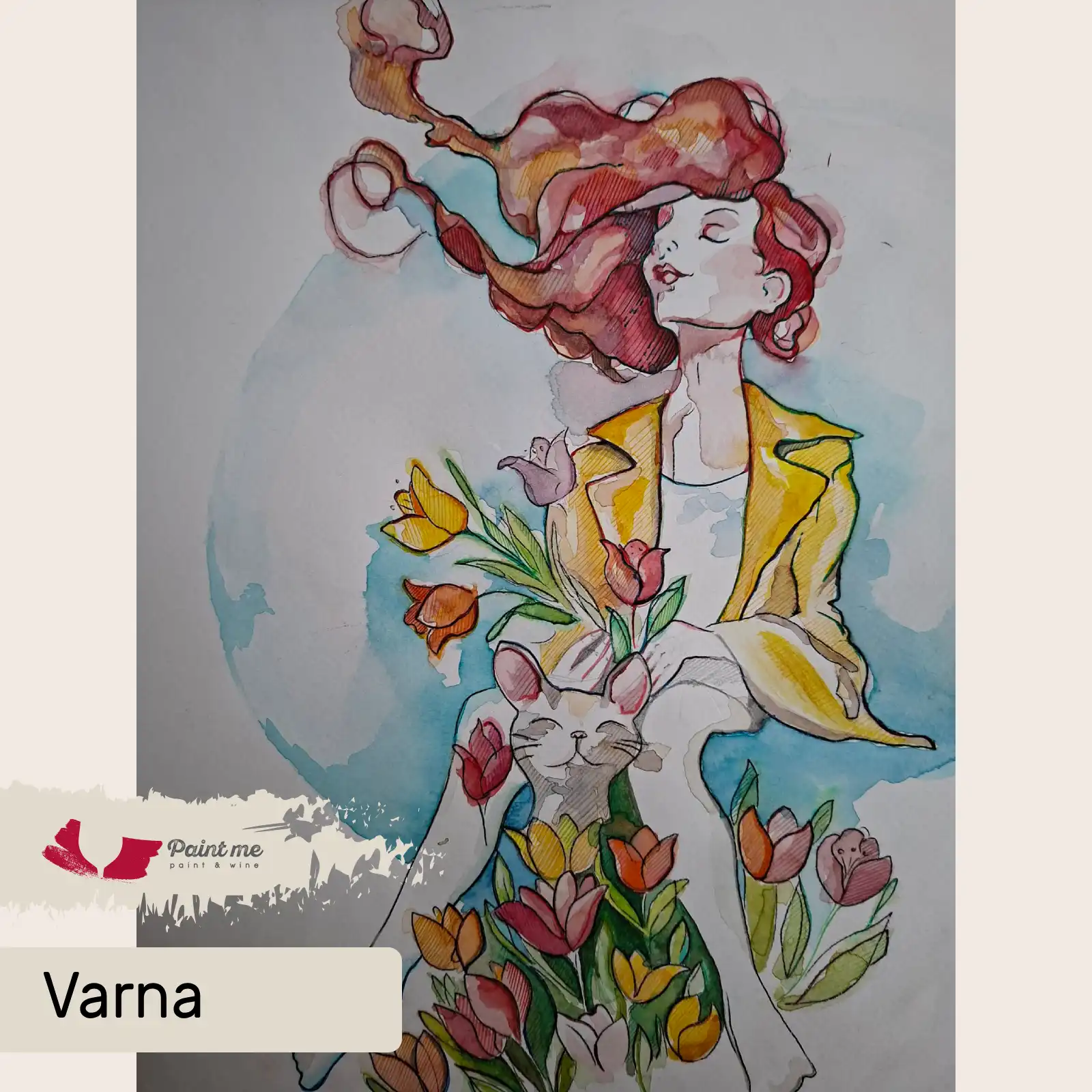 Dream Mode: On Акварел и вино - специално събитие за Лазаровден в Paint Me Varna