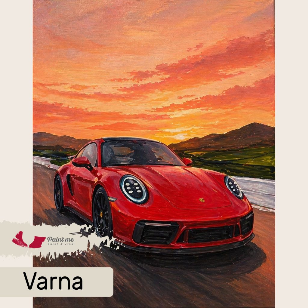 Рисуване и Вино "Porsche"
