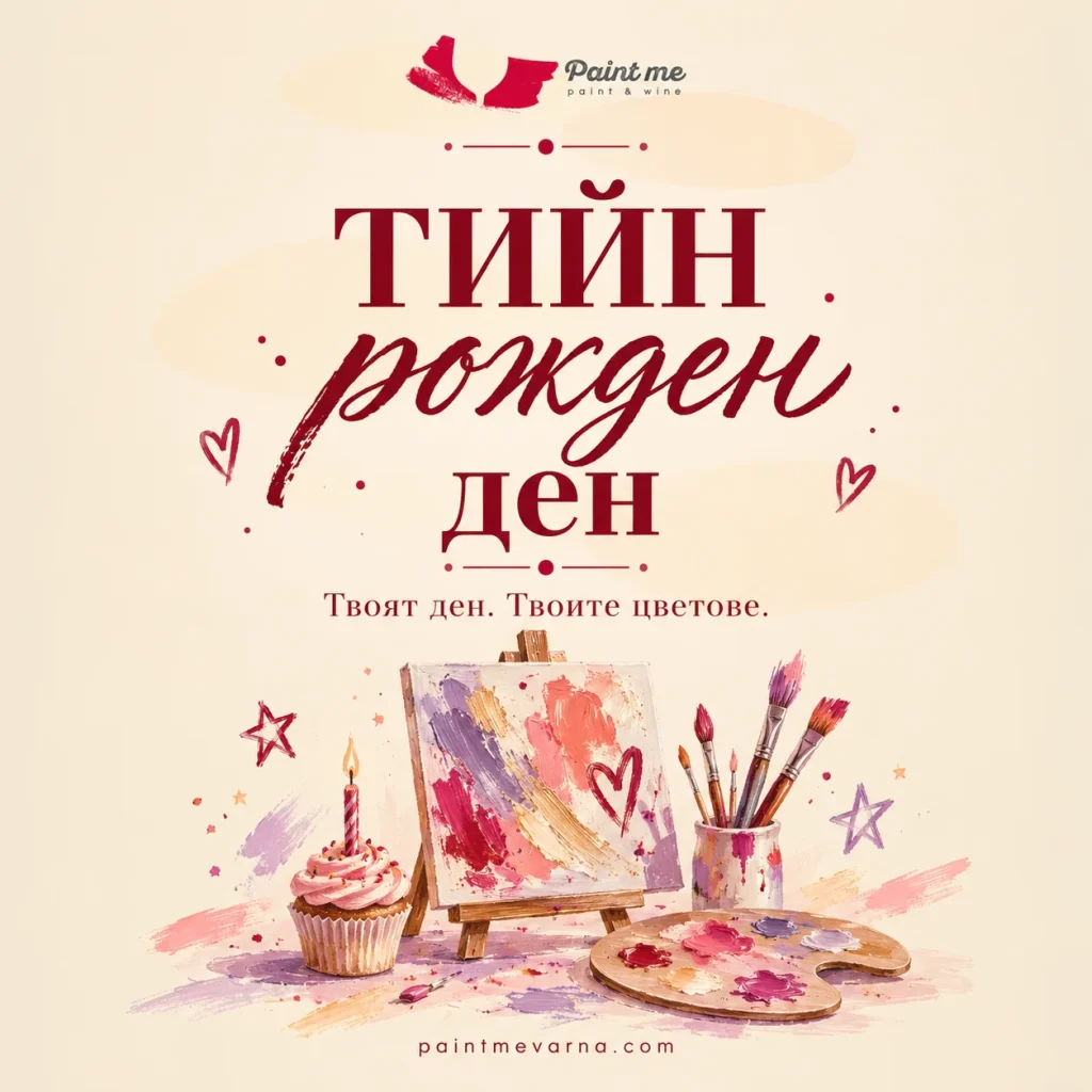 Тийн рожден ден в Paint Me Варна – рисуване за тийнейджъри